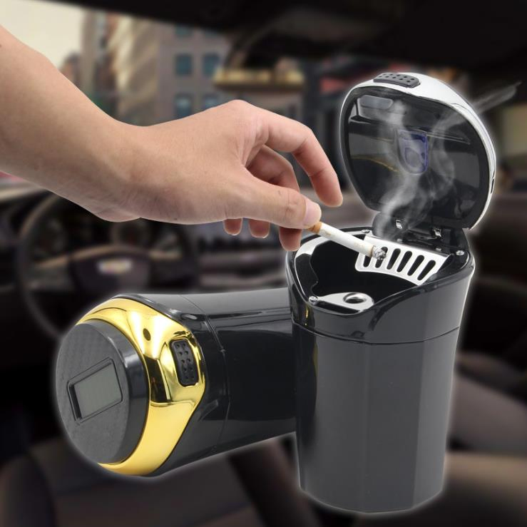 Автомобильная пепельница New Flip с подсветкой и USB-разъемом