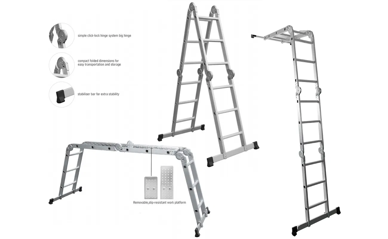 4.6m Multi-Purpose Folding Aluminum Scaffold Ladder
