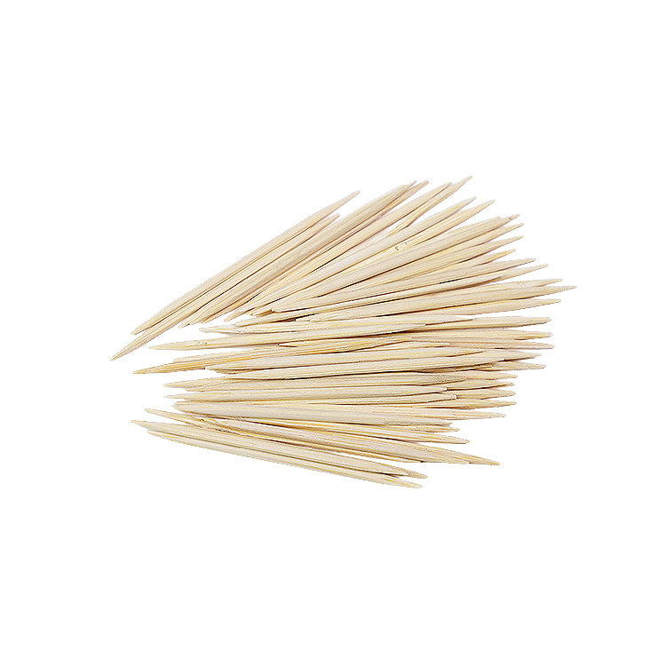 Disposable Toothpick with Mint Individual Wrapped Disposable Eco-Friendly Bamboo Skewer Flat Wood Toothpicks