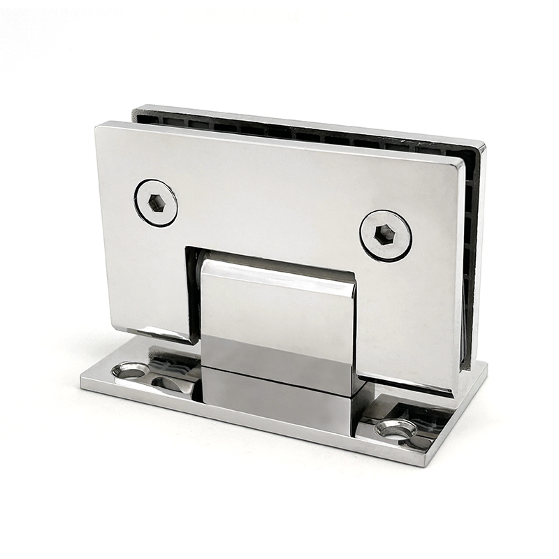 Custom 90 Degree Shower Door Hinge Glass to Wall Stainless Steel Hinge Square Type Fixed Hinge for Bathroom Hardware