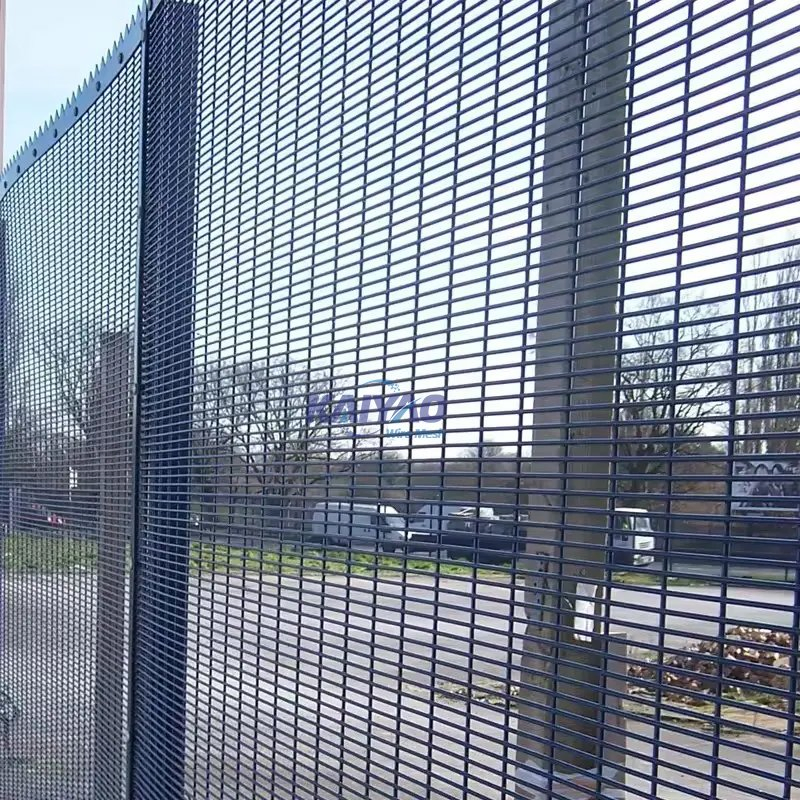 Weatherproof 358 Anti-Climb Fence for Commercial Building Perimeter Defense