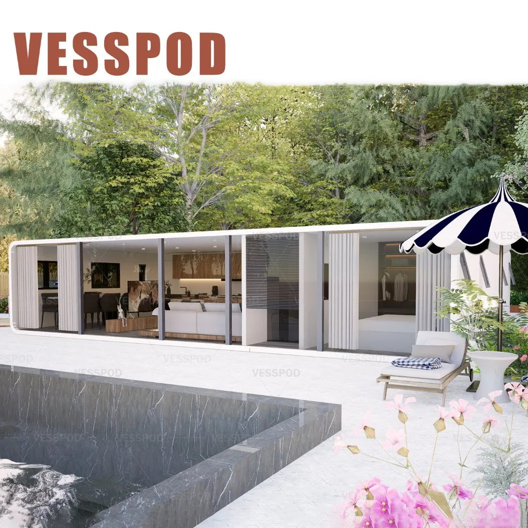 High-End Integrated Capsule House Vacation 12X4m Home Theme Park Apple House Combination New Hampshire Modern Capsule House Container Holiday Villa Modular