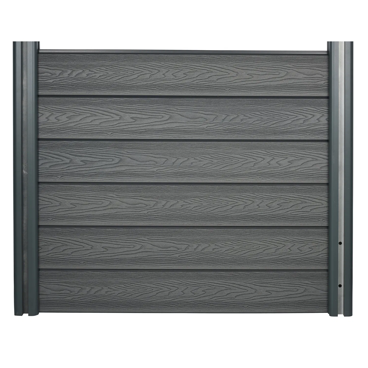 Wood Grain Texture Waterproof Easy Installation WPC Wood Plastic Composite Fence with EU Certification