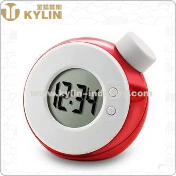 Funny Practical Plastic Water Powered Desk Clock with Alarm Function