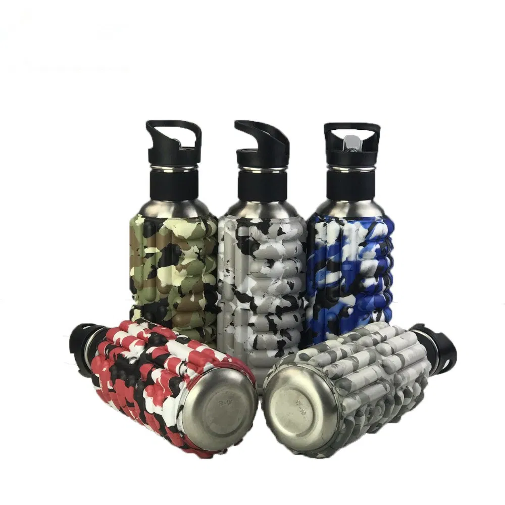Stainless Steel Reusable Insulated Cool Sports Travel Size Foam Rollers Water Bottles