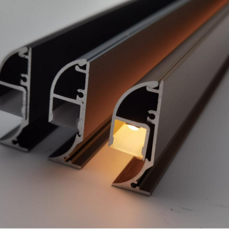 Aluminium Floor Skirting Board with LED Light Flooring Baseboard Profile Skirting