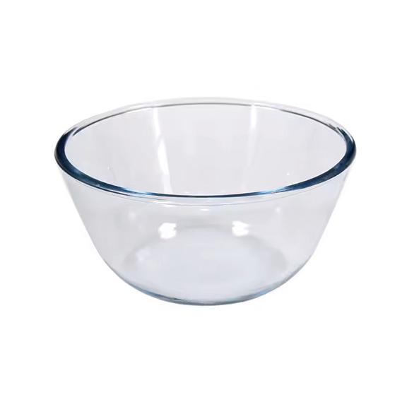 2100ml Round Glass Fruit Salad Prep Serving Bowl