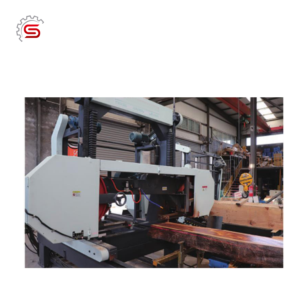 Ленточная пила по дереву горизонтальная для бревен MJ1300