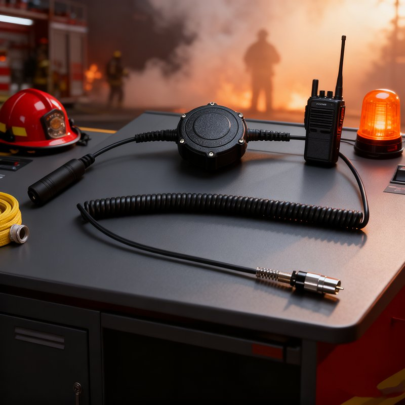 Aytalk Ptt53 Two Way Radio Over-The-Head Cable with 3.5mm Plug Nato-Us Wired Nx2 to U329 Connector