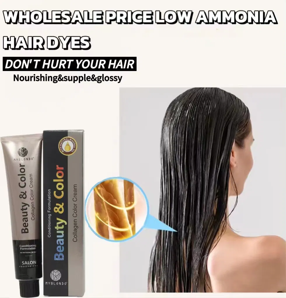 Popular Styling 68 Colors Hair Dye 6% Oxidant for Low Ammonia Hair Color Cream Coverage Grey Hair