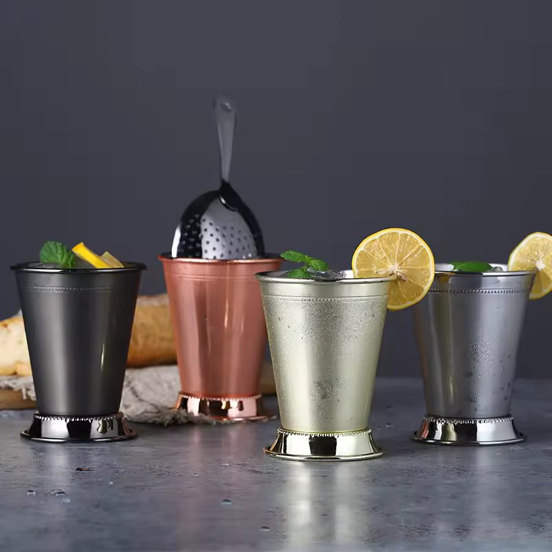 Кружка Moscow Mule с логотипом, 350-475 мл, сталь, золото/серебро/черный