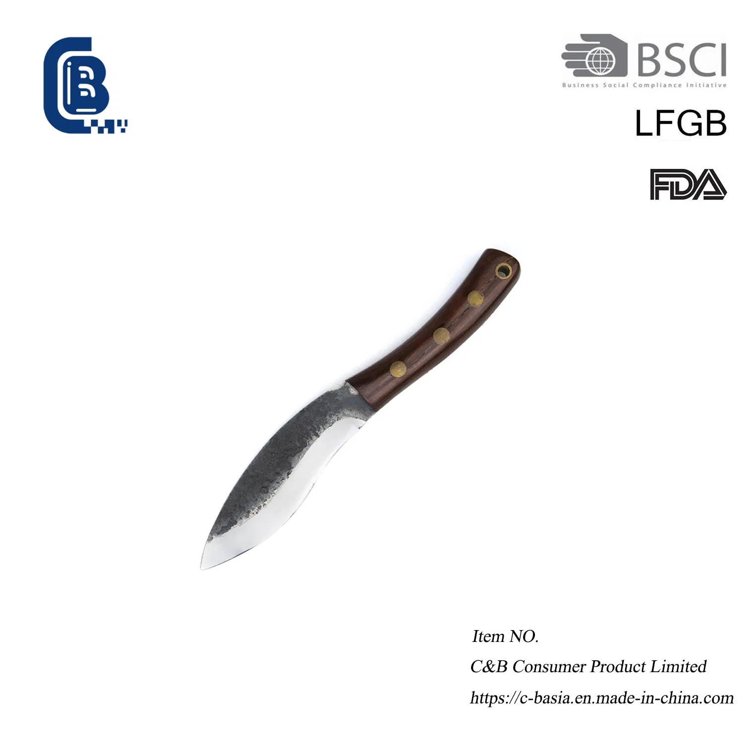 Outdoor Hunting Survival Combat Outdoor Knife with Rosewood Handle