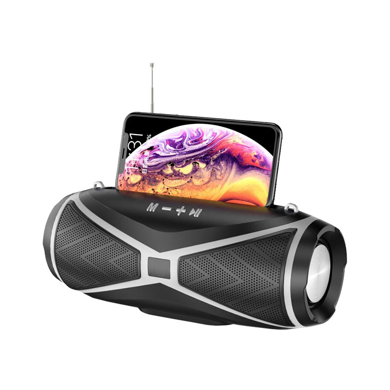 Outdoor Wireless Bluetooth Portable Mini Speaker Mobile Phone Stand FM Radio