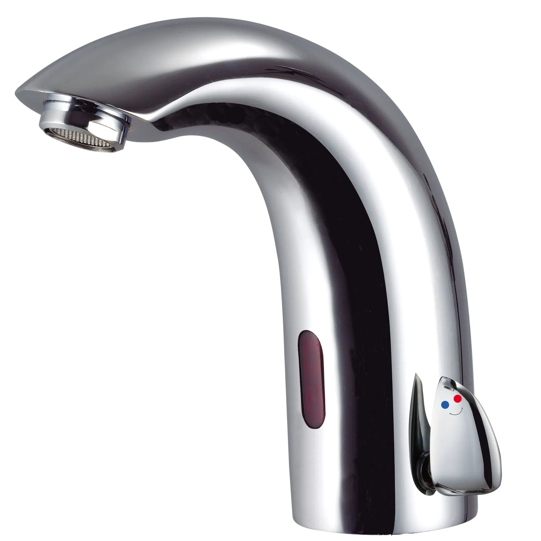 Deck Mounted Temperature Adjustable Lavatory Touchless Automatic Infrared Sensor Faucet