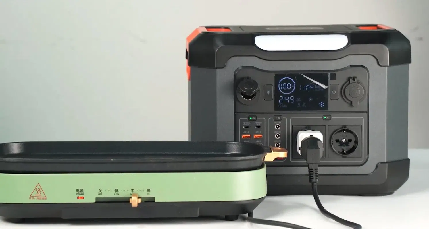 18 Years Factory Direct Best Price 600/1200W Portable Solar Power Station LiFePO4 Power Station for UPS Backup Power Supply/Outdoors