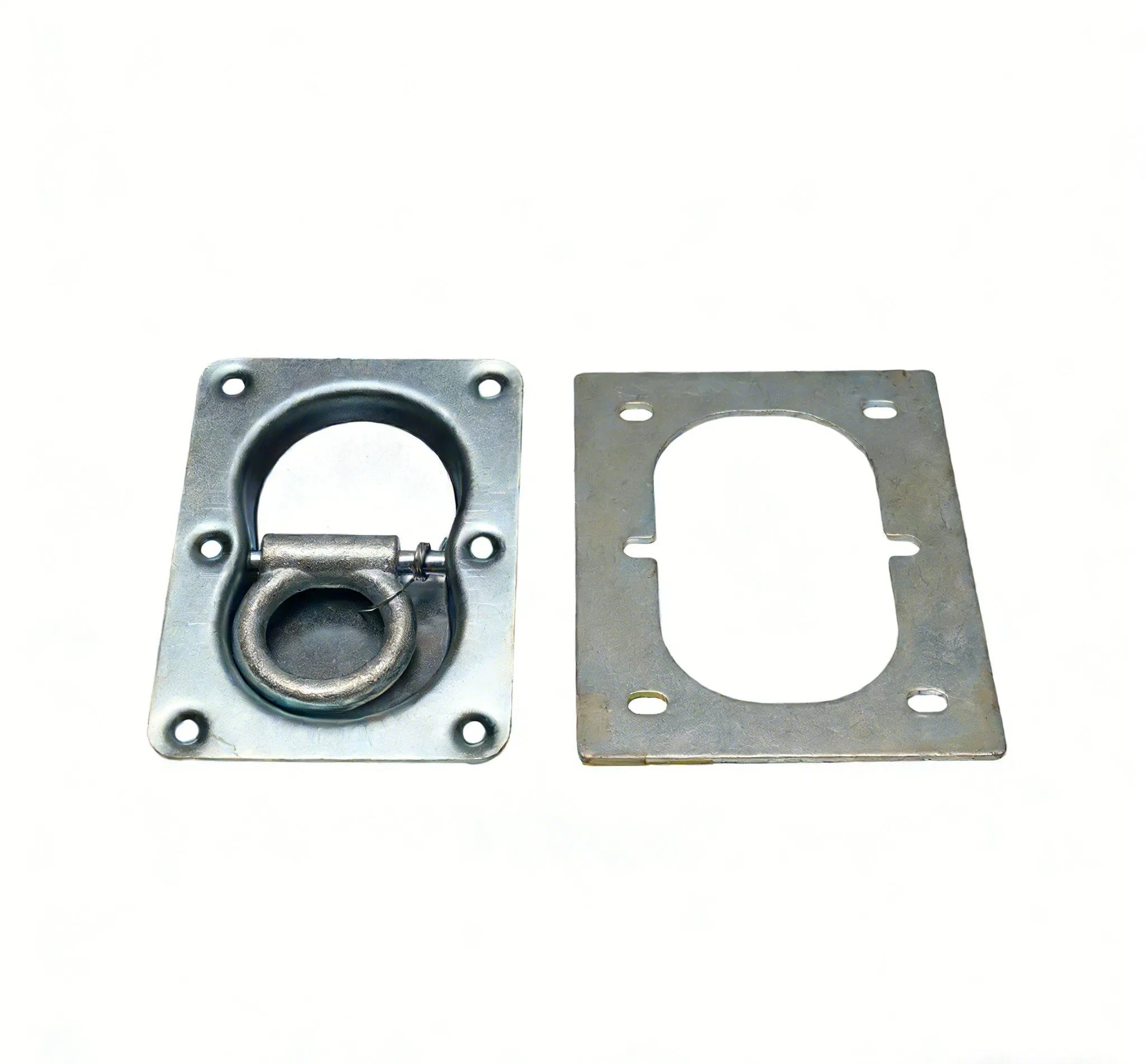 Heavy-Duty Flush D-Ring - Zinc-Plated for Corrosion Resistance