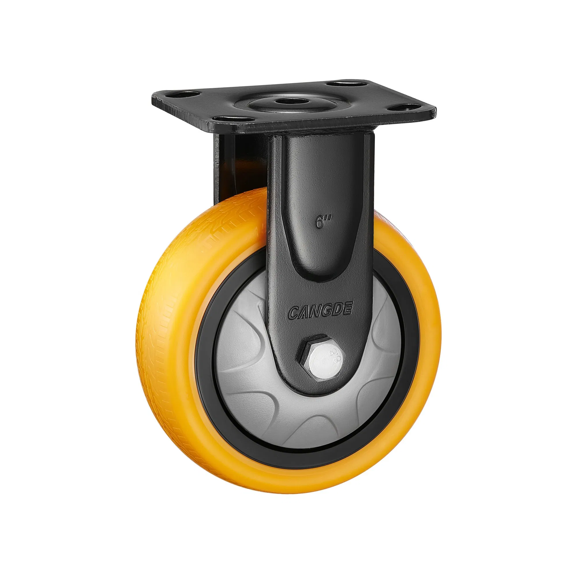 6 Inch Heavy Duty Double Ball Bearings PU Caster and Wheels