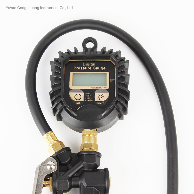 Heavy Duty Digital 0-220psi Truck Tire Pressure Gauge