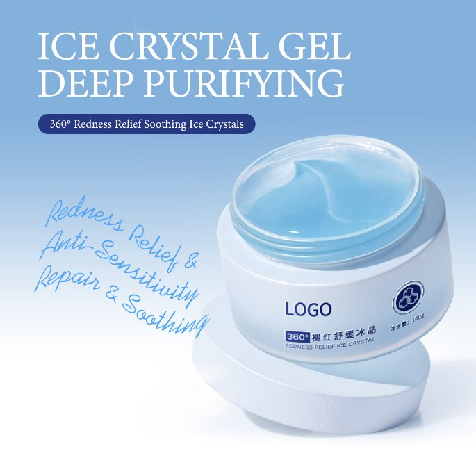 OEM/ODM Sensitive Skin Post-Sun Redness Repair Cooling & Refreshing Gel Texture Redness Relief Ice Crystal Hydrating & Moisturizing Repair Dry & Itchy Skin