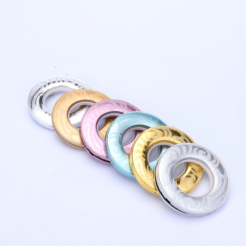 Production Wholesale Curtain Accessories Colorful Wear Durable Plastic Curtain Ring Eyelet