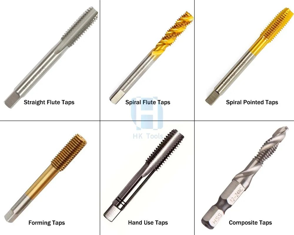 Professional ISO529 Standard Fully Ground HSS Straight Groove/Spiral/Sppt Machine Taps