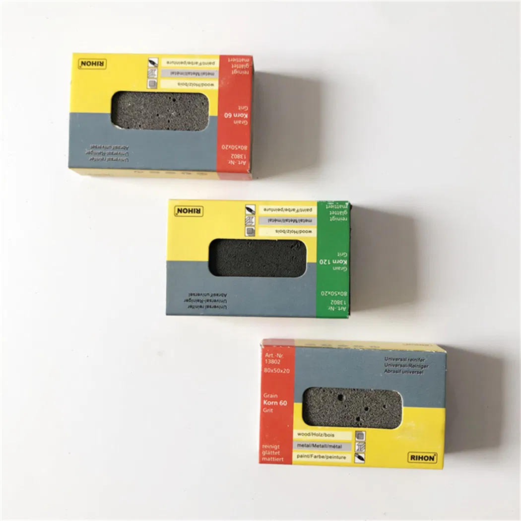 Hand Block 80X50X20mm Silicon Carbide Whetstone 120# Metal Polishing