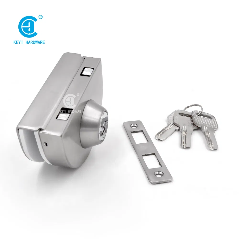 Wall to Glass Single Stainless Steel Frameless Glass Door Lock