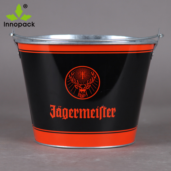 5L Tin Metal Wine Chiller Silver Champagne/Beer Bucket Ice Bucket