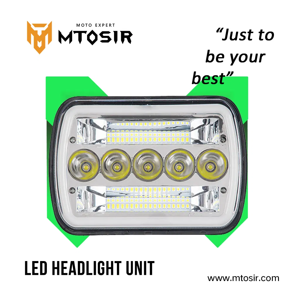 Universal Motorcycle 7x5 Inch LED Square Headlight