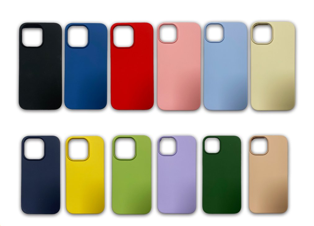 Silicone Phone Case for Apple iPhone 15 14 13 12 11 PRO Max
