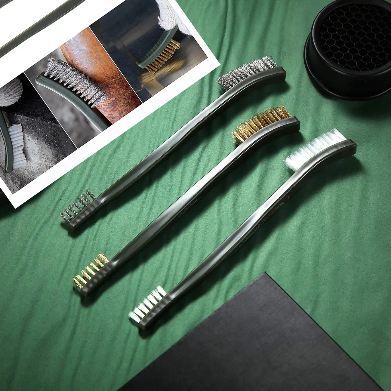 Набор щеток для чистки и удаления ржавчины, 3 шт.