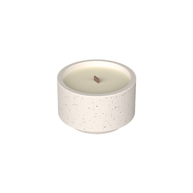 Luxury Cement Soybean Wax Wood Core Scent Fragrance Candles