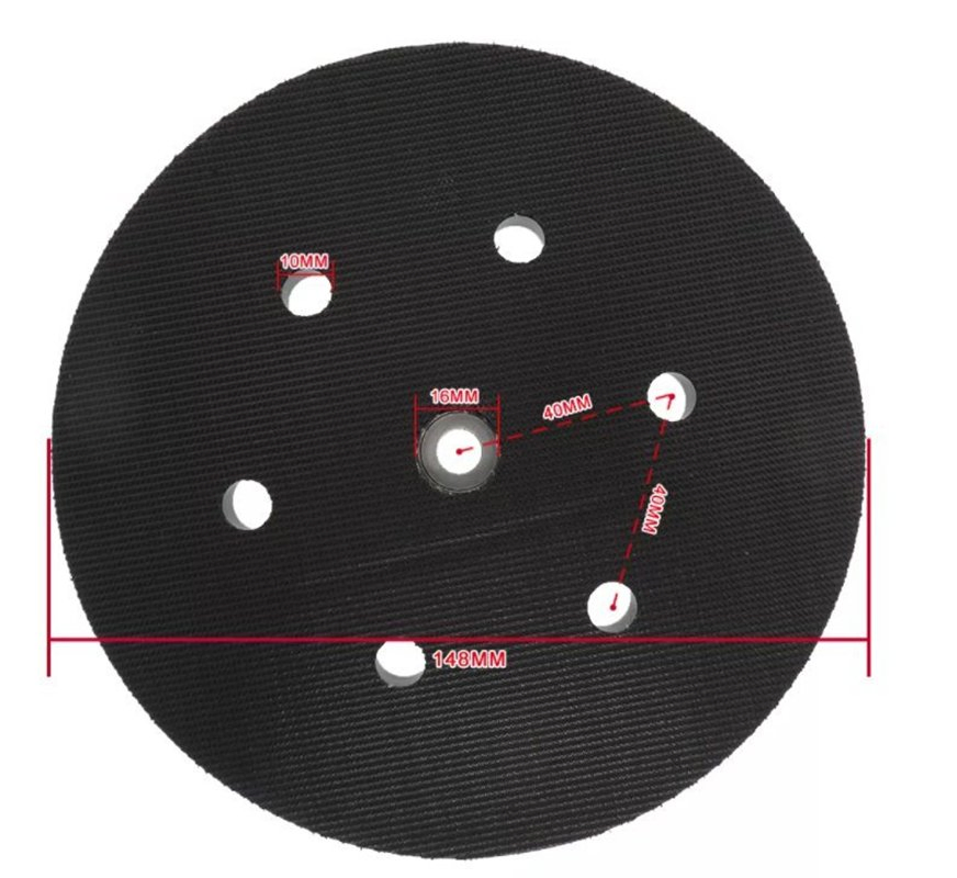 Беспылевая подложка на липучке 6 дюймов Premium