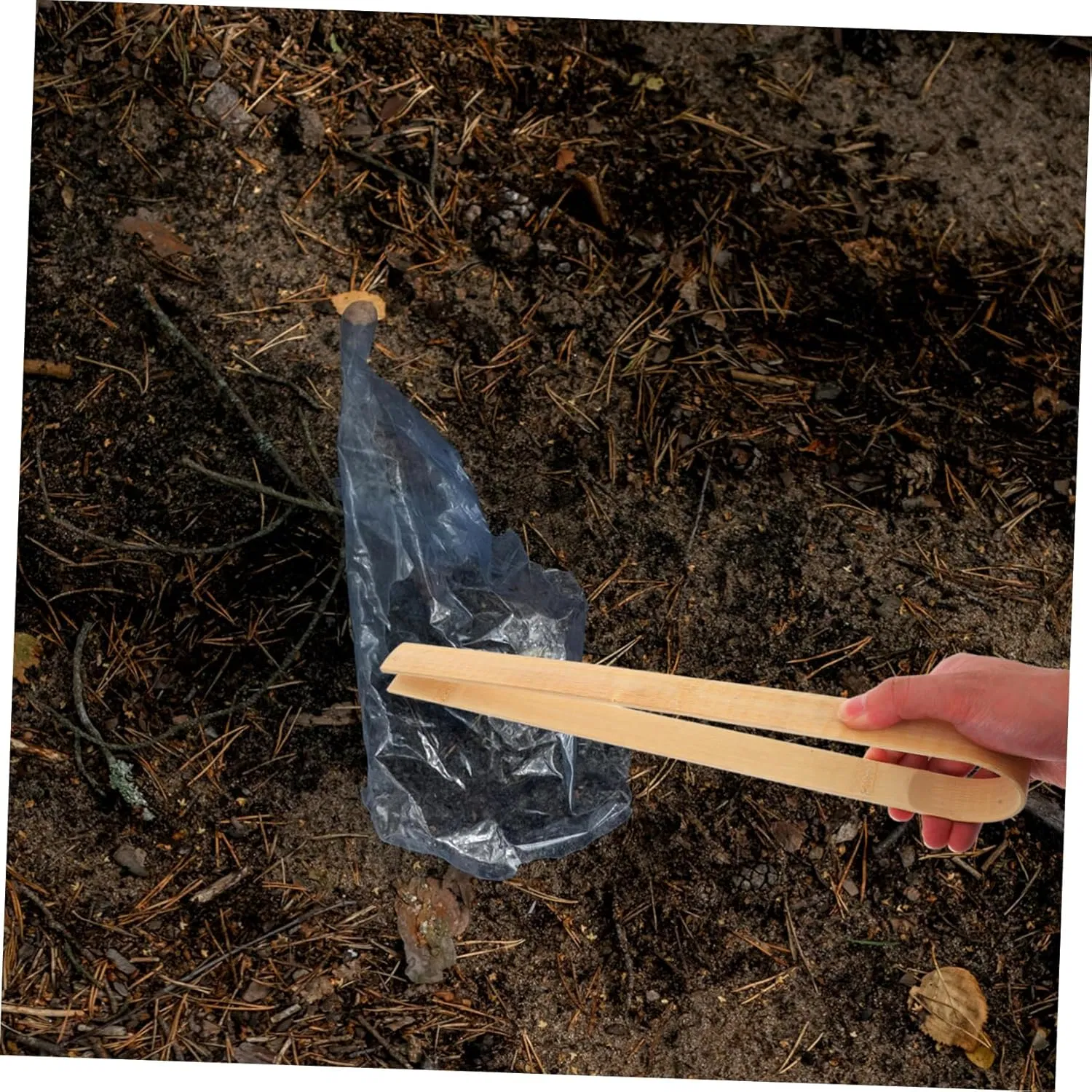 Disposable Kitchen Utensils with Multi-Purpose Bamboo Pliers