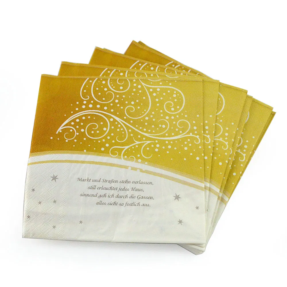 Colorful Decoration Factory Eco-Friendly Disposable Linen-Like Lunch Napkins Soft and Absorbent Luncheon Napkins White Tissue Airlaid Paper Napkins