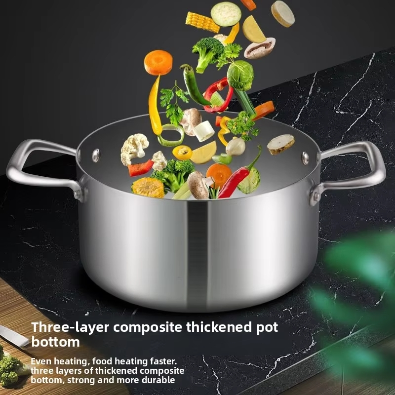 Многофункциональная кастрюля для супа 5 л, нержавеющая сталь