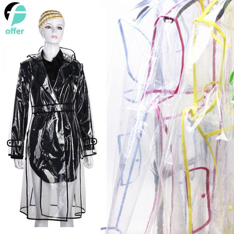Transparent Clear Waterproof Lightweight Raincoat