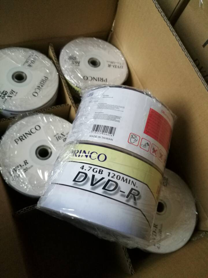 DVD-R диски Princo для печати, 4.7 ГБ, 50 шт.