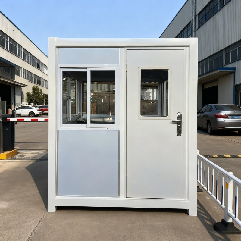 New Outdoor Steel Structure Thermal Insulation Portable Mobile Sandwich Panel Security Guard Booth for Duty Sentry Factory Kiosk House