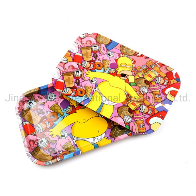 Hot Selling Tinplate Smoking Plate Metal Cigarette Tray