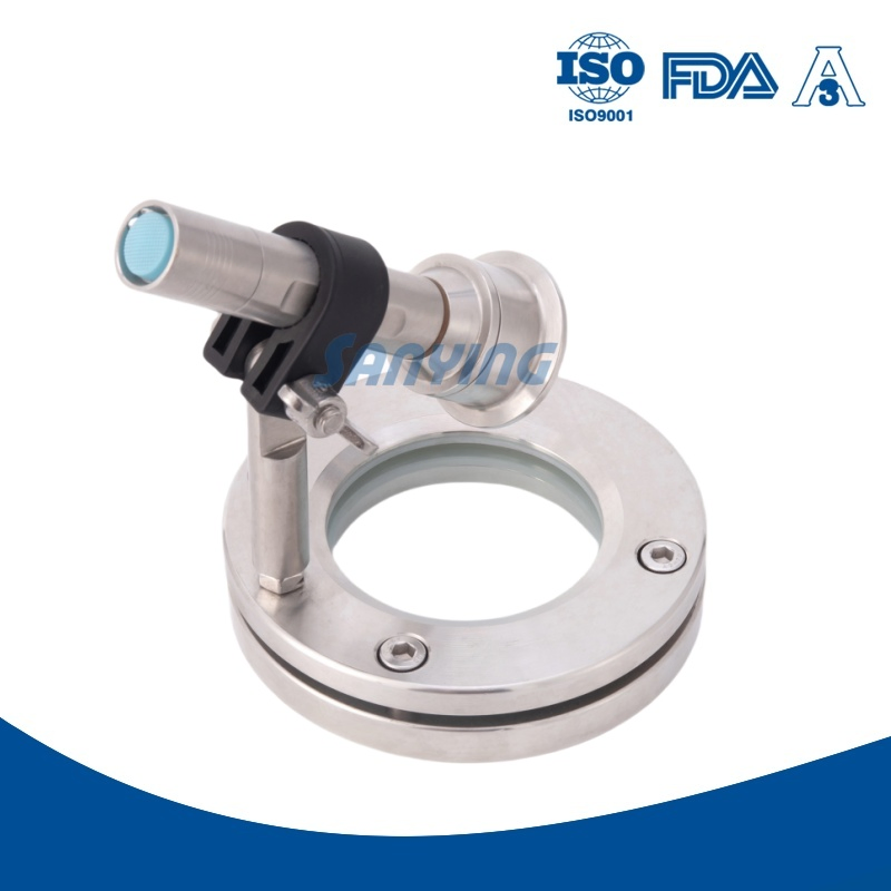 Factory Direct Sells Sanitary Flange-Type Sight Glass with Light