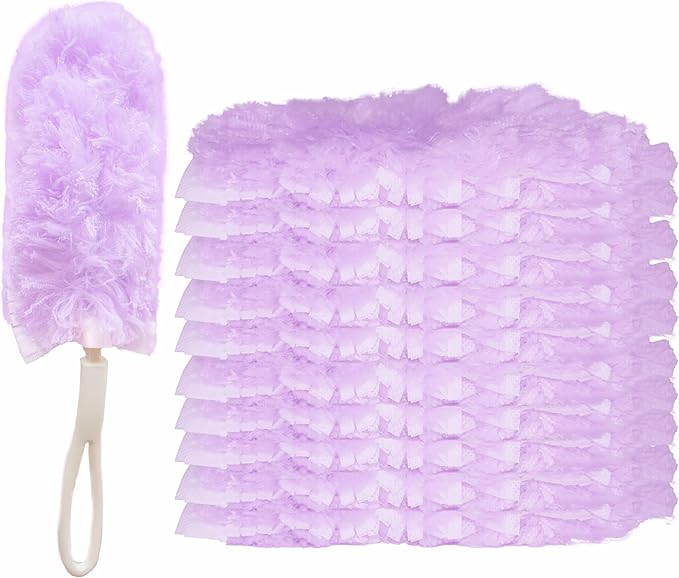 Disposable Dusters Refills 360 Degree Heavy Duty Dusters Refills Unscented Disposable Dusters for Cleaning with Short Handle