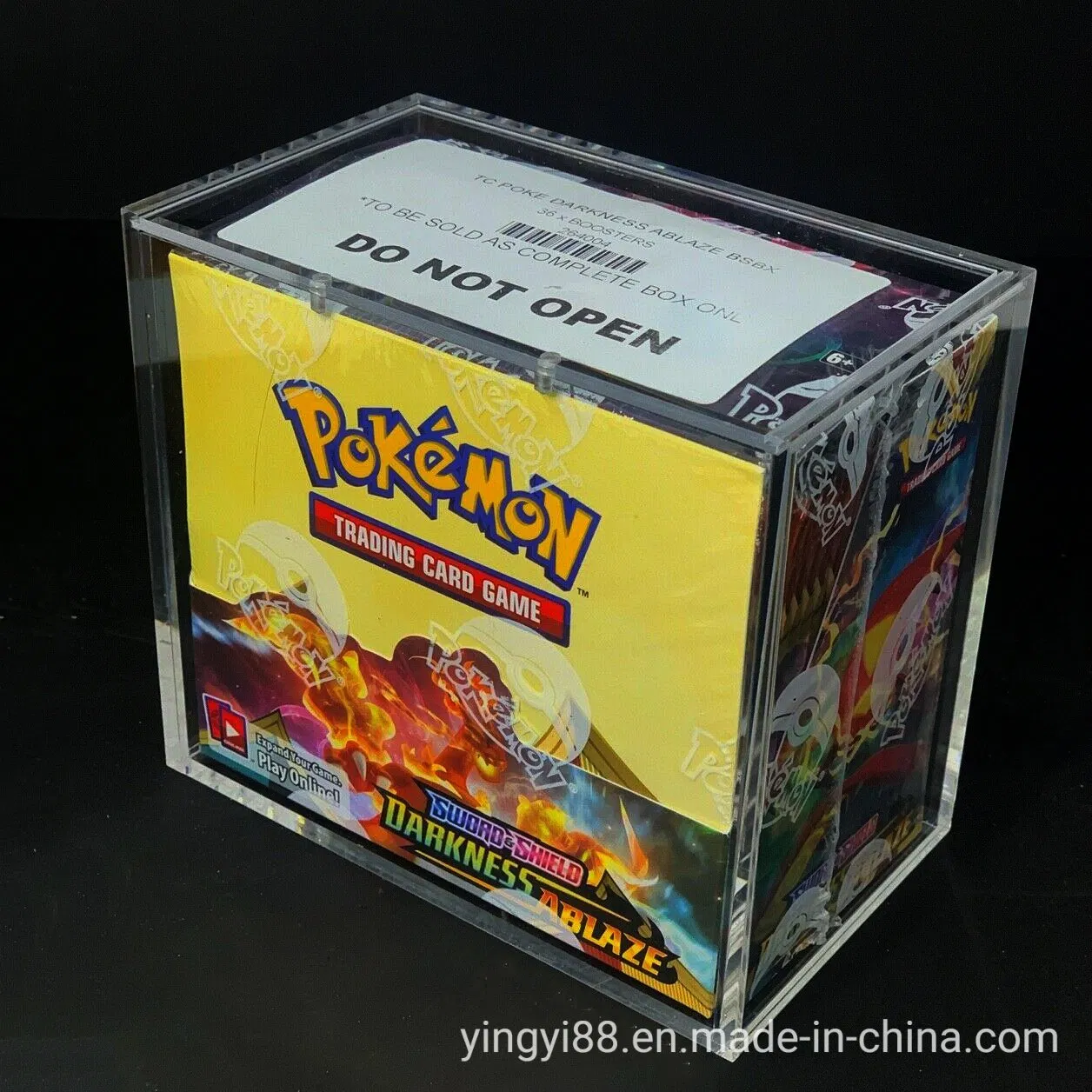 Hot Sale Factory Customized Transparent Acrylic Pokemon Etb Display Box UV Resistant & Custom Sizes