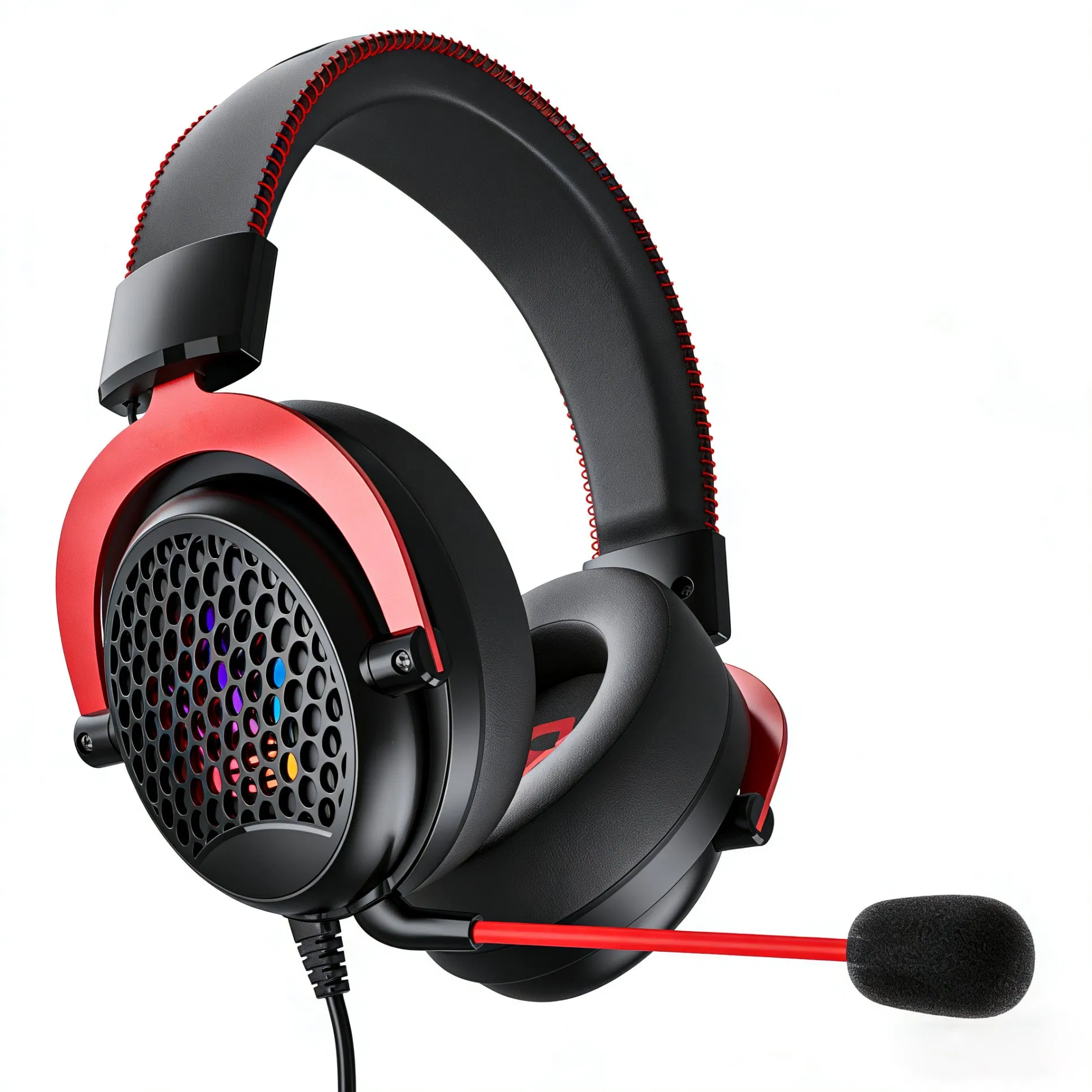 Premium Gaming Headset Headphone Comfort Aluminum Frame Detachable Microphone Works on PC, PS4, PS5, xBox One/ Series X|S, Nintendo Switch and Mobile