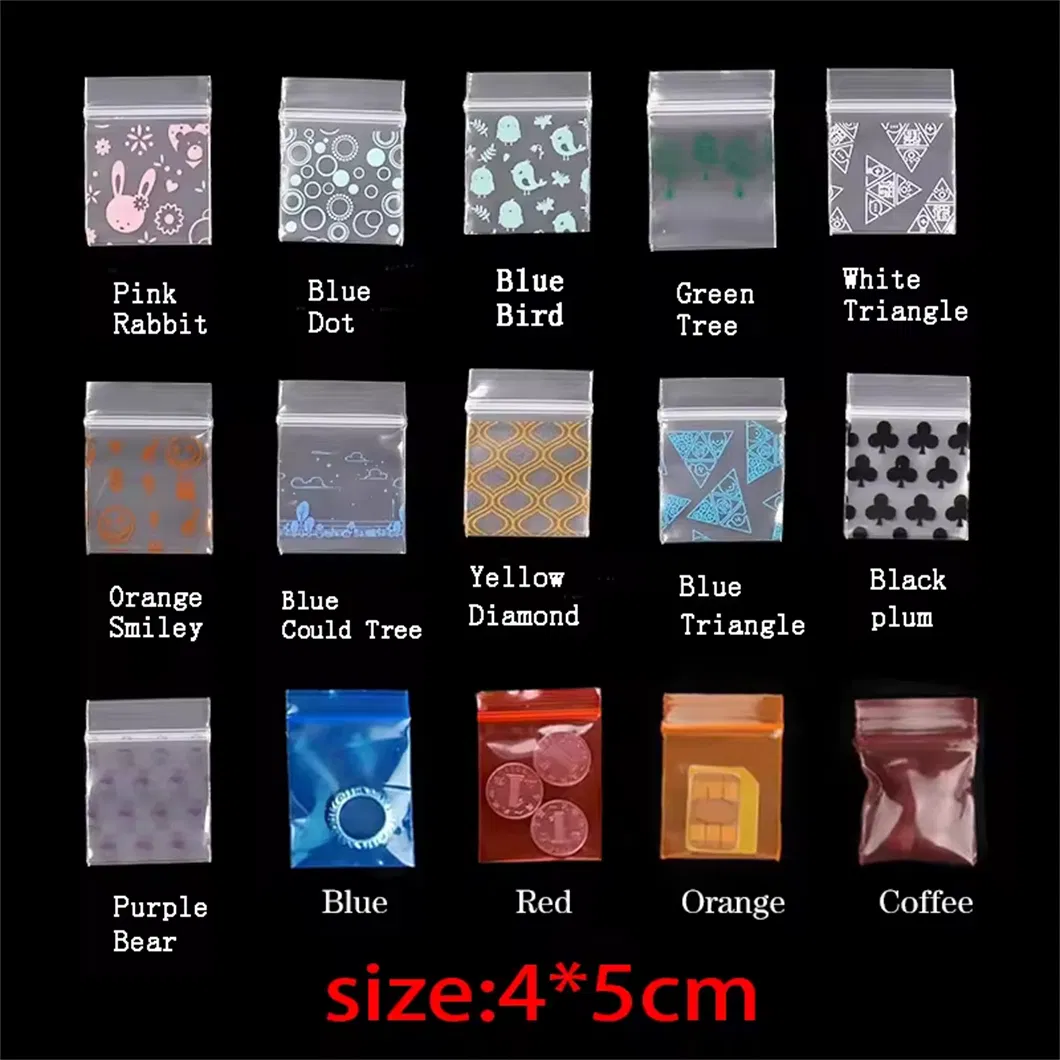 Factory Price 1515 Apple Mini Ziplock Baggies 1.5" X 1.5" 1000 Bags (Clear)