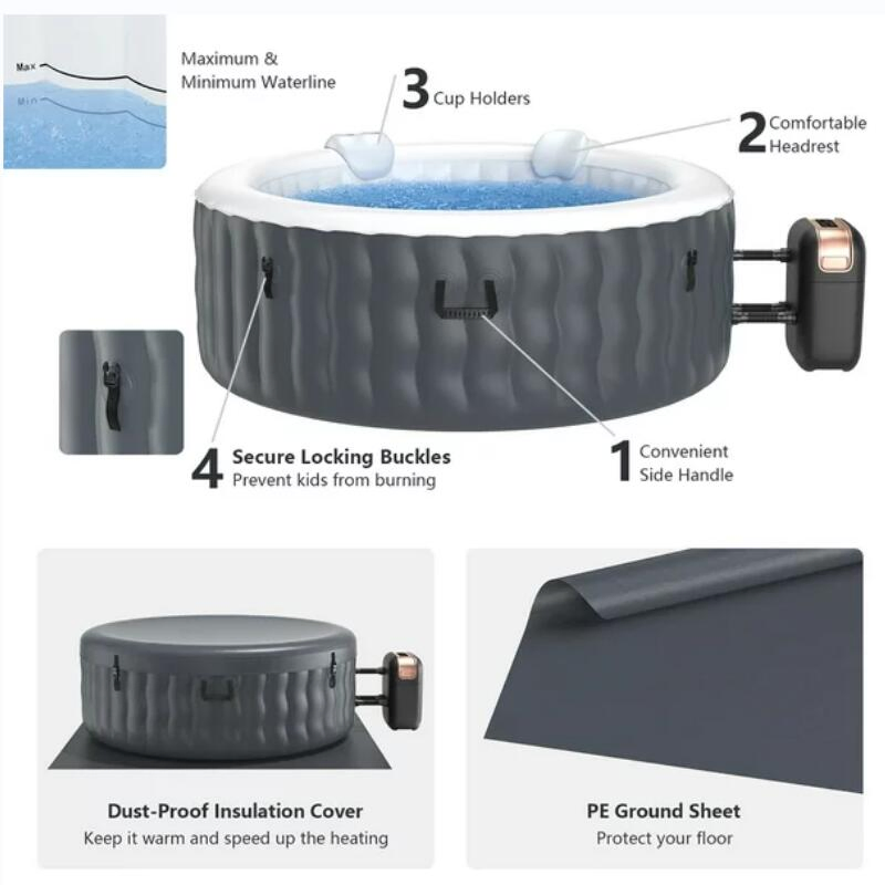 Надувной СПА-бассейн на 3-4 персоны с массажем