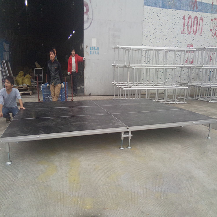 Outdoor Simple Movable Stage Aluminum Stage Truss for Event Bleacher Studio Podium