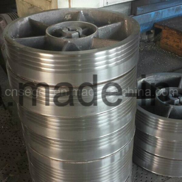 Customized Cast Iron Wheels with and Without Rubbers