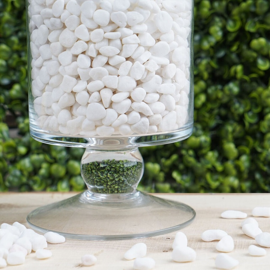 White Pebbles for Plants Garden Vases White Rocks Gravel Decorative Stone