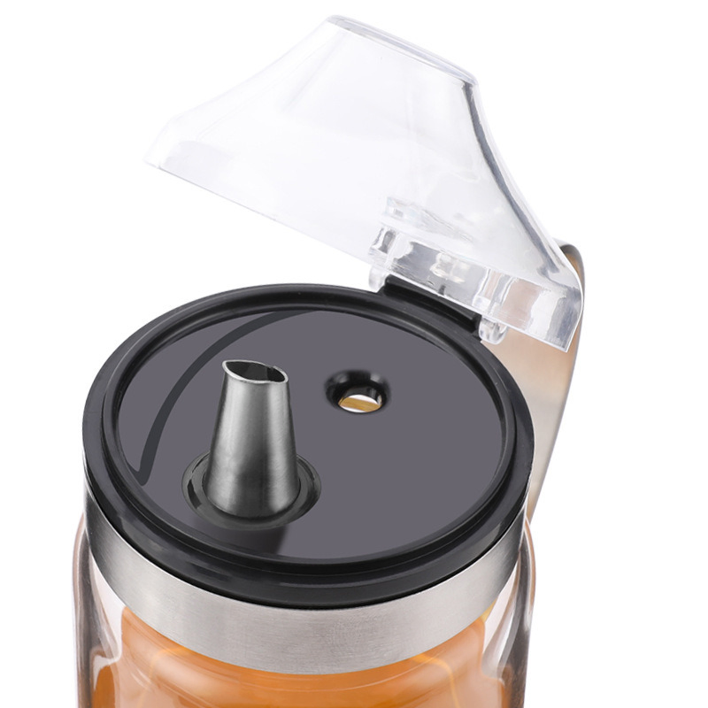 Olive Oil Dispenser Bottle Lead-Free Cruet Glass Bottle Bl15831